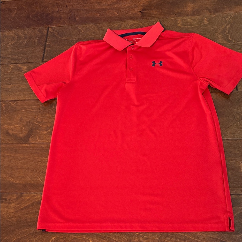 Under Armour Boys XL Red Polo
